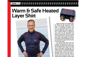 Rider Magazine's GEARLAB review of our new 12V Heatlayer