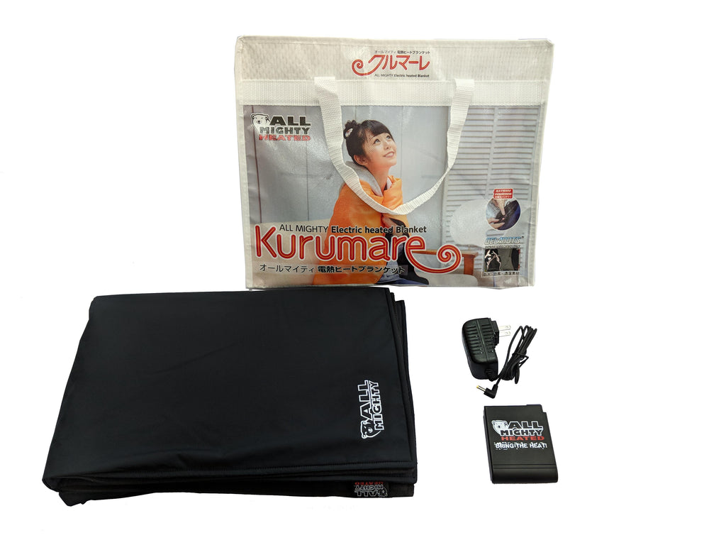 KURUMARE - Portable Battery-Powered Heated Blanket – Warm & Safe Heated Gear