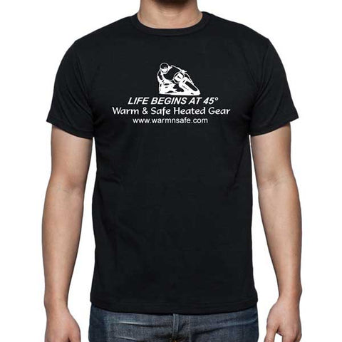 Warm & Safe Life Begins at 45 degrees Men's T-Shirt